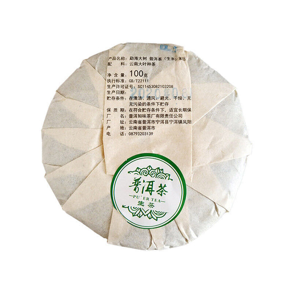 Yunnan Pu'er Raw Tea Menghai Spring Tea Cake 100g