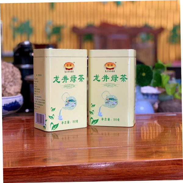 Xinshi Brand Longjing Tea Organic Green Tea 50g New Tea Canned Tea