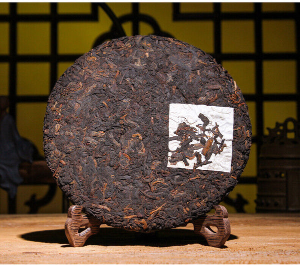 Puerh Ripe Tea Old Banzhang Ripe Tea Cake 357g Pu'er Tea Yunnan Pu'er Tea Cake