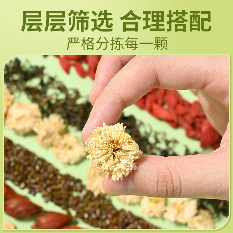 Beijing Tongrentang Chrysanthemum Cassia Seed Dandelion Tea Bag Herbal Tea 160g