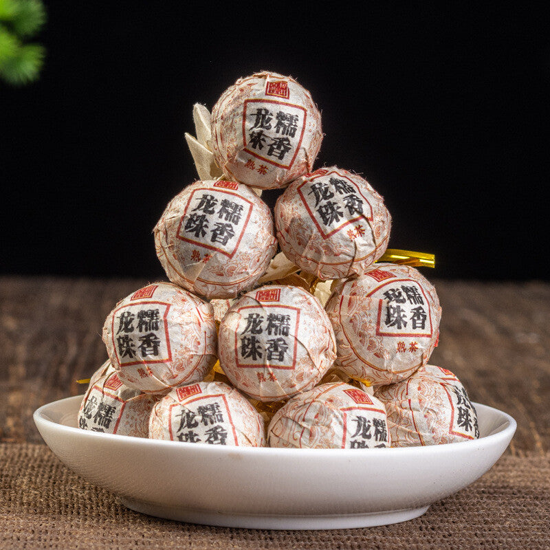 500G Yunnan Pu'er Tea Glutinous Fragrant Xiaotuo Old Ripe Tea Dragon Ball Tea Main image