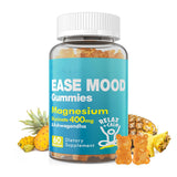 Magnesium Glycinate Gummies, Pineapple Flavor, Calcium, Potassium, Stress Relief