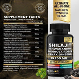 Energy & Vitality Boost 60 Capsules Pure Shilajt Capsules Natural