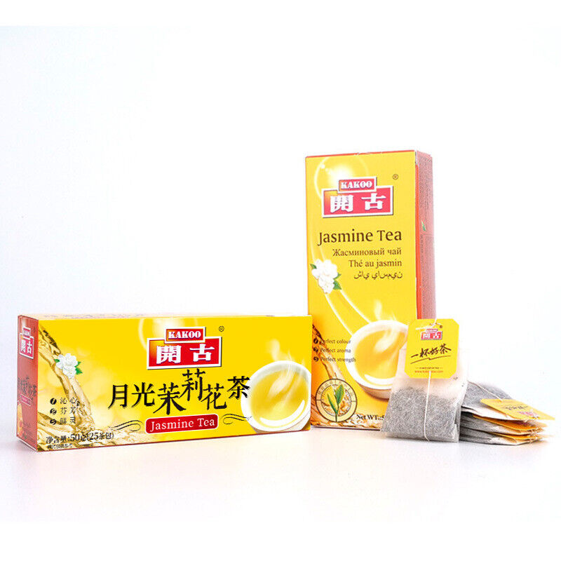 Premium Spring Green Tea 25 Bags Double Wrapped Tea Bags for Office and Hotel