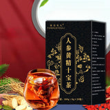Organic certified ginseng yellow essence ten treasure tea sealed packaging