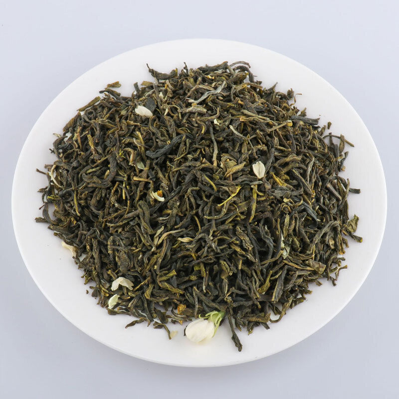Strong Flavor Jasmine Flower Tea Loose Leaf 125g Can New Green Tea