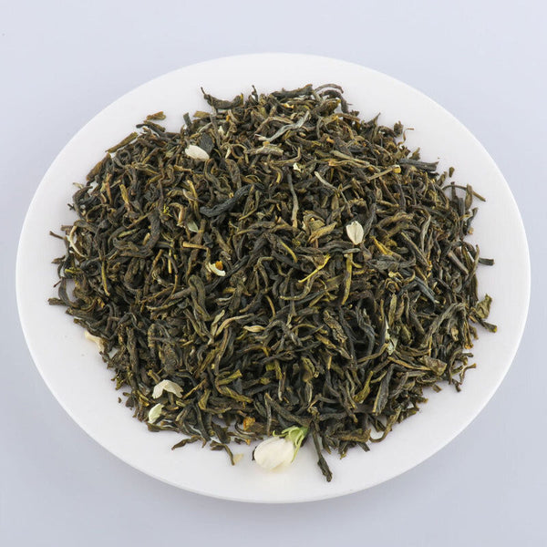 Strong Flavor Jasmine Flower Tea Loose Leaf 125g Can New Green Tea