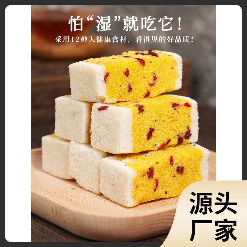 Whole Grain Snack Meal Replacement Five-Finger Peach Poria Fox Nut Cake