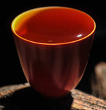 357g Brown Mountain Ancient Tree Ripe Tea Cake Yunnan Pu'er Ripe Tea