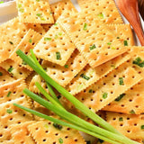 Scallion Savory Soda Crackers Independent Pack Healthy Tea Time Treat