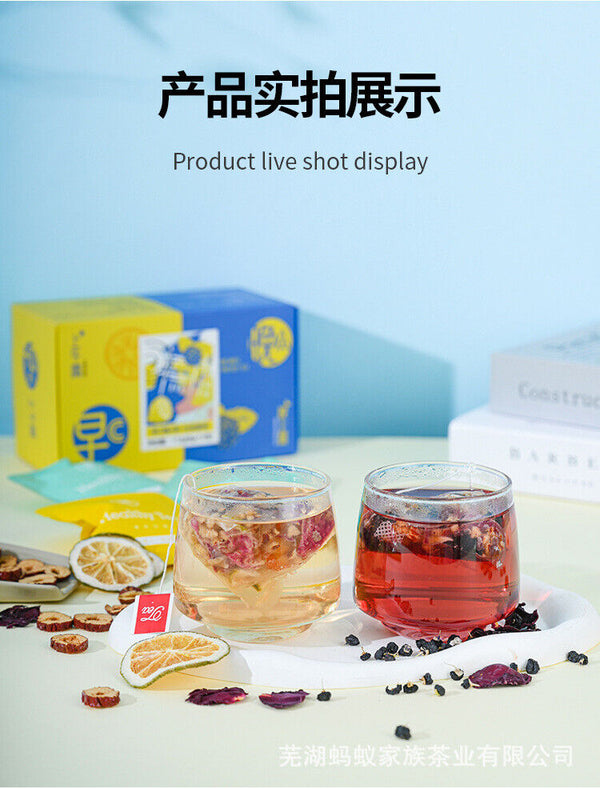 Flower Tea Mulberry Lily Poria Cocos Tea Cili Lemon Tea Flower Grass