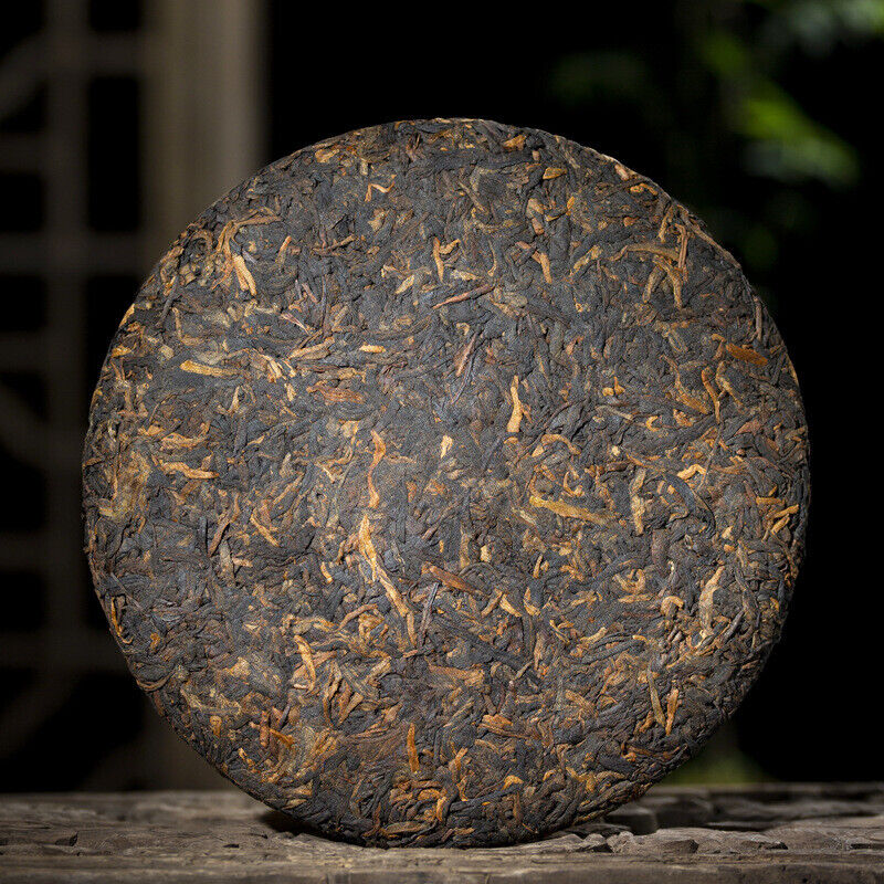 Lao Banzhang Puerh Ripe Tea Cake Menghai Brown Mountain Seven Cakes 357g/12.59oz Secondary image