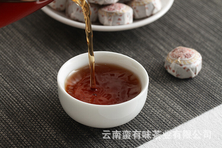 Yunnan Pu'er Tea 500g Glutinous Rice Fragrance Cooked Tuo (White Cotton)