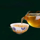 357G natural Yunnan Qizi Cake Pu erh Raw Tea - High Quality Lao Ban Zhang Tea