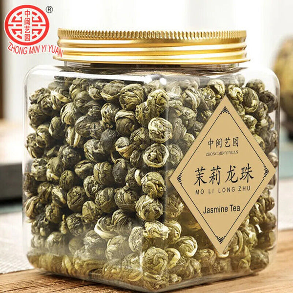 New Jasmine Tea Canned Natuiral Organic Jasmine Drago Pearl  Longzhu 125g