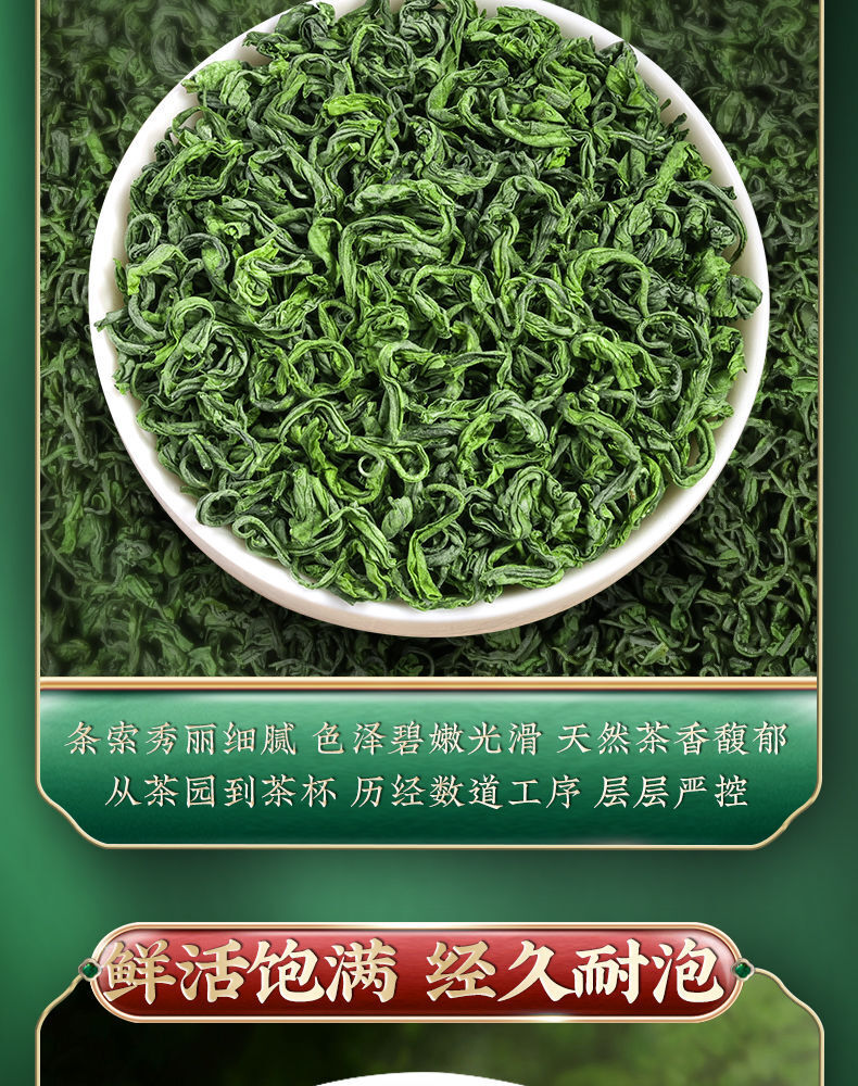 Premium Handcrafted Maojian Green Tea Authentic High Mountain Spring Tea 50g Can