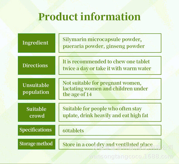 Silymarin Pueraria Mirifica Leber Pillen Tabletten heißer Verkauf
