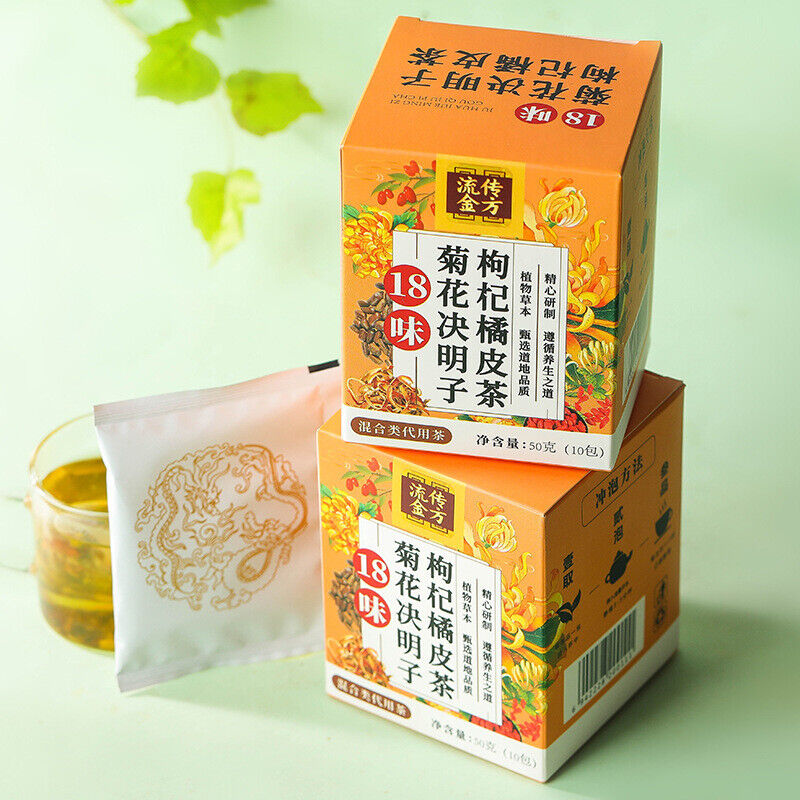 Chrysanthemum Cassia Berries Wolfberry Orange Peel Tea Dandelion Tea 18 Flavours