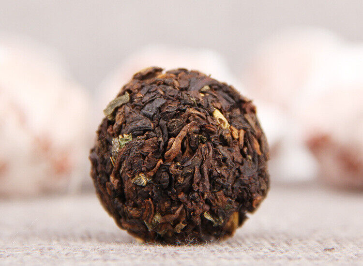 Glutinous Rice Fragrance Puerh Ripe Tea Dragon Pearl 500g Puerh Tea Tuocha