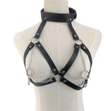 Sexy Women's Lingerie Garter Harness Bondage PU Leather Strip Adult Sex BDSM
