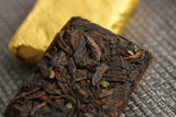 500g Yunnan Pu-erh Ripe Tea Glutinous Aromatic Mini Square Brick Tea Thin Slices