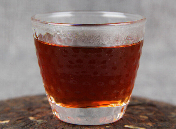 357g Yunnan Pu'er Ripe Tea Cake 糯香普洱茶熟茶勐海七子饼糯米香普洱茶饼 357g