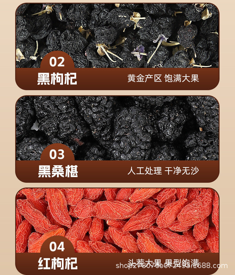 Ginseng Goji Berry Tea – With Mulberry and Longan, Herbal Blend