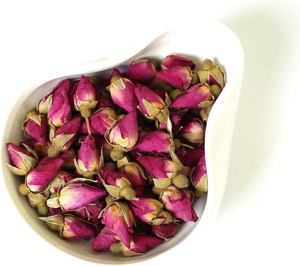 100g Natural Red Rose Bud Dried Edible Petal Flower Chinese Herbal Tea Secondary image