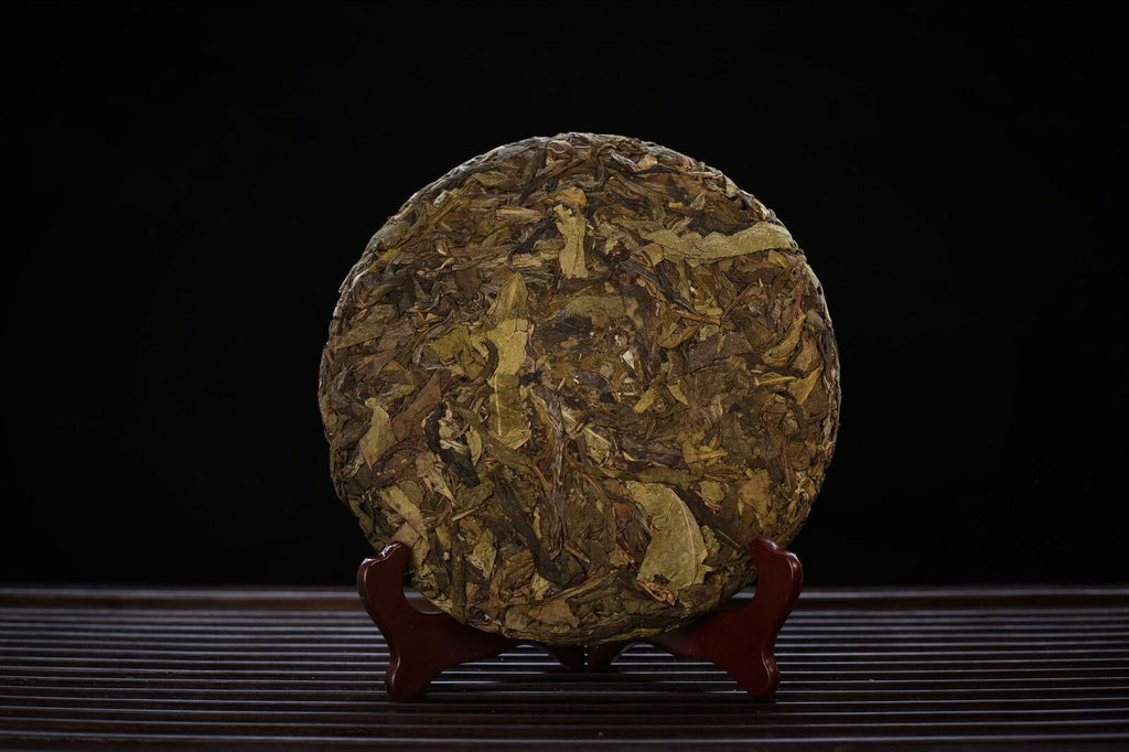 Lao Banzhang Golden Leaf Yellow Tablet Tea Yunnan Pu'er Tea Raw Tea 357g/12.59oz