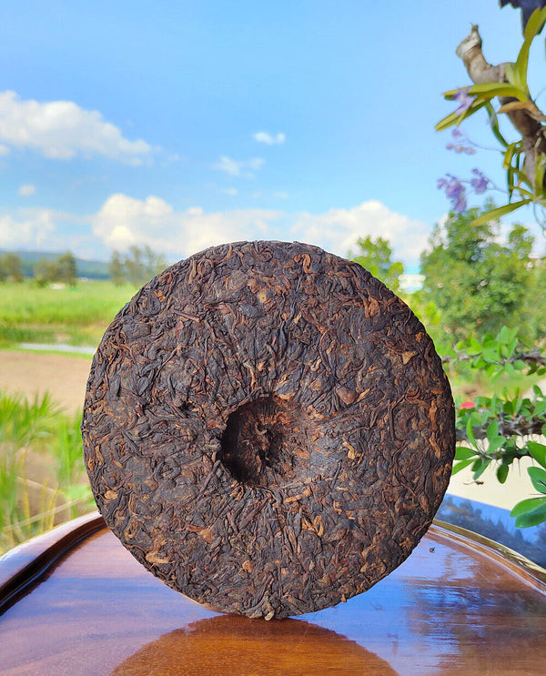 Puerh Ripe Tea Brown Mountain Ripe Tea Yunnan Seven Seed Cake Menghai Pu'er