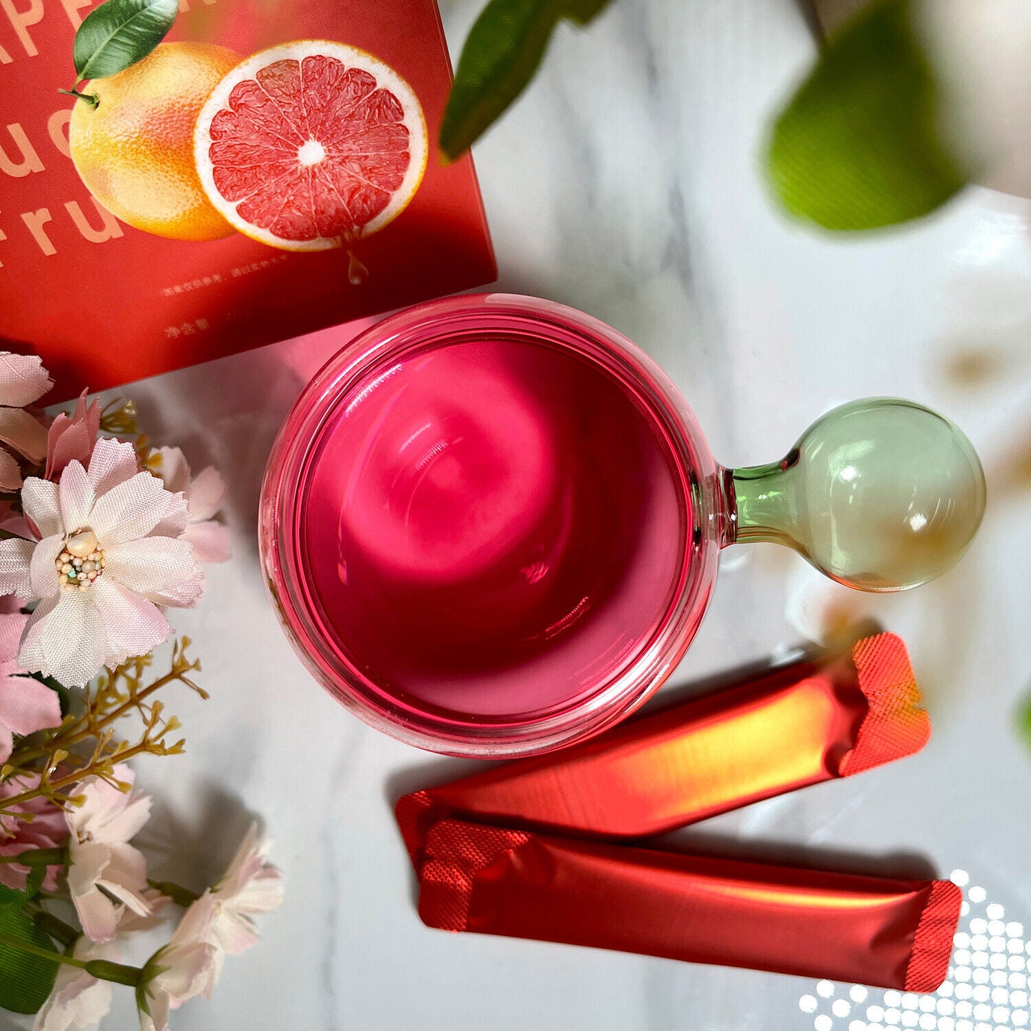 Grapefruit dragon fruit vegetable drink grapefruit dragon fruit punch drink 40g Secondary image