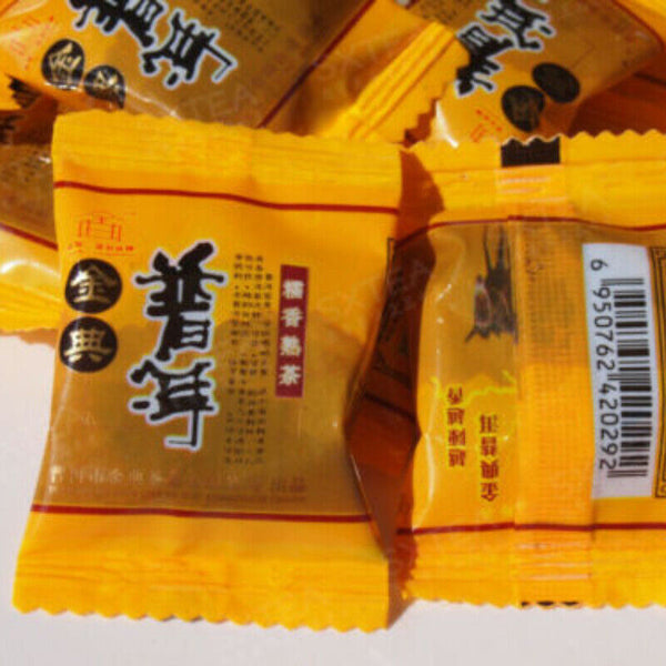 500g Pu-erh Glutinous Rice Aroma Mini Ripe Puer Tea Cake Tuo Cha Tea Cooked Pack