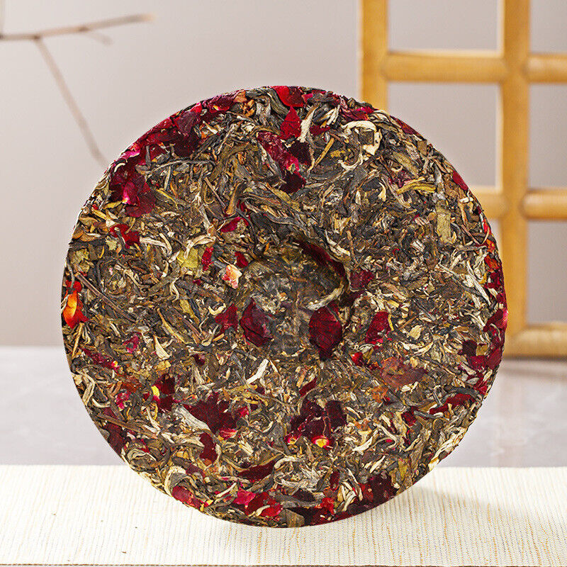 Puerh Raw Tea Ink Red Rose Flower Tea 357g Pu-erh Tea Cake Pu'er Tea