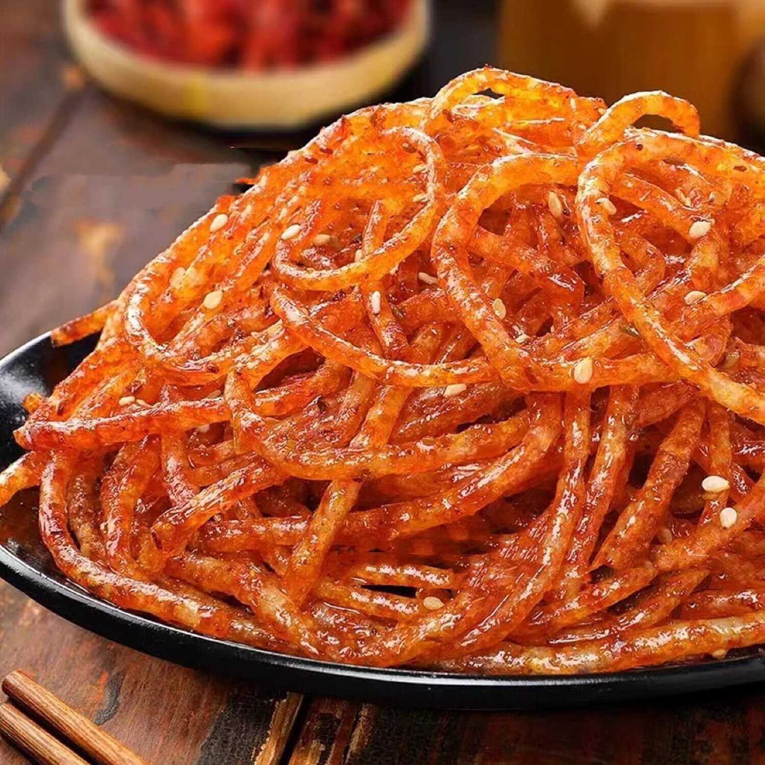 Pikanter Streifen Latiao Snack Chinesische Spezialität Veganer Pikanter Snack