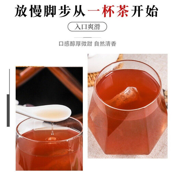 Sour Jujube Seed Herbal Tea with Lily Poria Goji Rose Natural Relaxing Blend