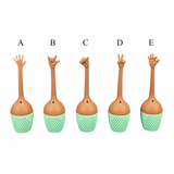 Funny Hand Gestures Silicone LooseLeaf Spice Tea Infuser Tea Strainer Diffuser
