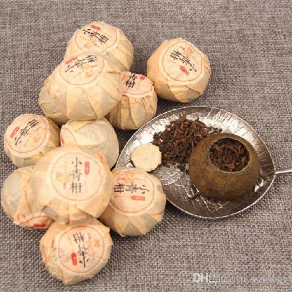 Xinhui Orange Puer Tea 100g Yunnan Small Green Citrus Cooked Premium Aged Secondary image