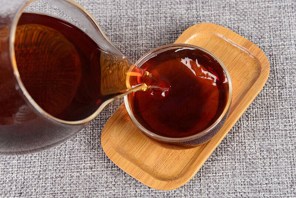 357g Yunnan Tea Menghai Chenxiang Gleaning Seal Seven Cakes Pu'er Ripe Tea Cake