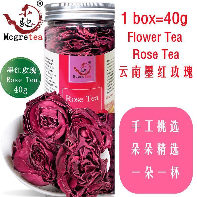 Natural Yunnan Roses Flower Tea Organic Red Healthy Tea Dried Flowers Buds 40g