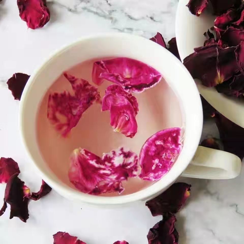 Premium Ink Red Rose PetalsEdible PetalsBulk French Ink Red Roses