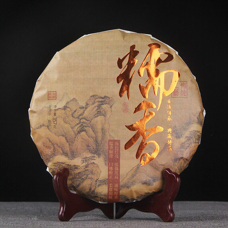 Traditional Glutinous Rice Fragrant Puer Tea Cooked Puerh Black Tea 357g/12.59oz Main image