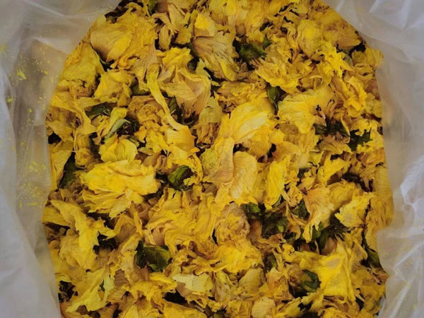 Yellow Marshmallow Flower Herbal Medicine Yellow Marshmallow Dried Flower Tea