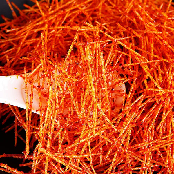 Spicy Strips - Spicy Gluten Latiao, Chinese Special Snack Food 78g (Pack of 2)
