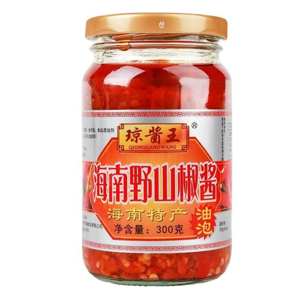 Qiongjiangwang Wild Mountain Pepper Chili Sauce Super Spicy Garlic Flavored