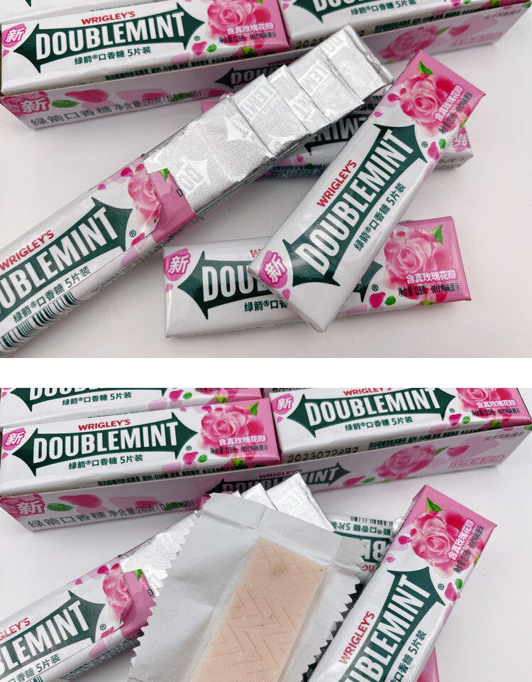 Rose Mint DOUBLEMINT Kaugummi 5pcs x 20 Portable Pack für frischen Atem