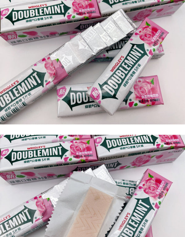 Rose Mint DOUBLEMINT Kaugummi 5pcs x 20 Portable Pack für frischen Atem