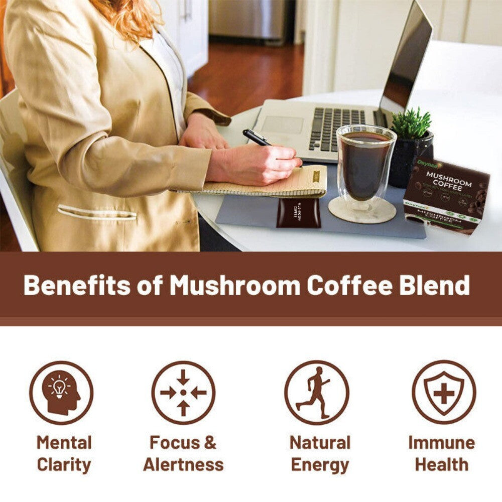 Weight Loss Coffee Powder Mushroom Coffee Drink Healthy Slimming Beverage