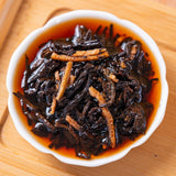 Pu Erh Tea with Dried Tangerine Peel Golden Silk Aged Premium Ripe Blend