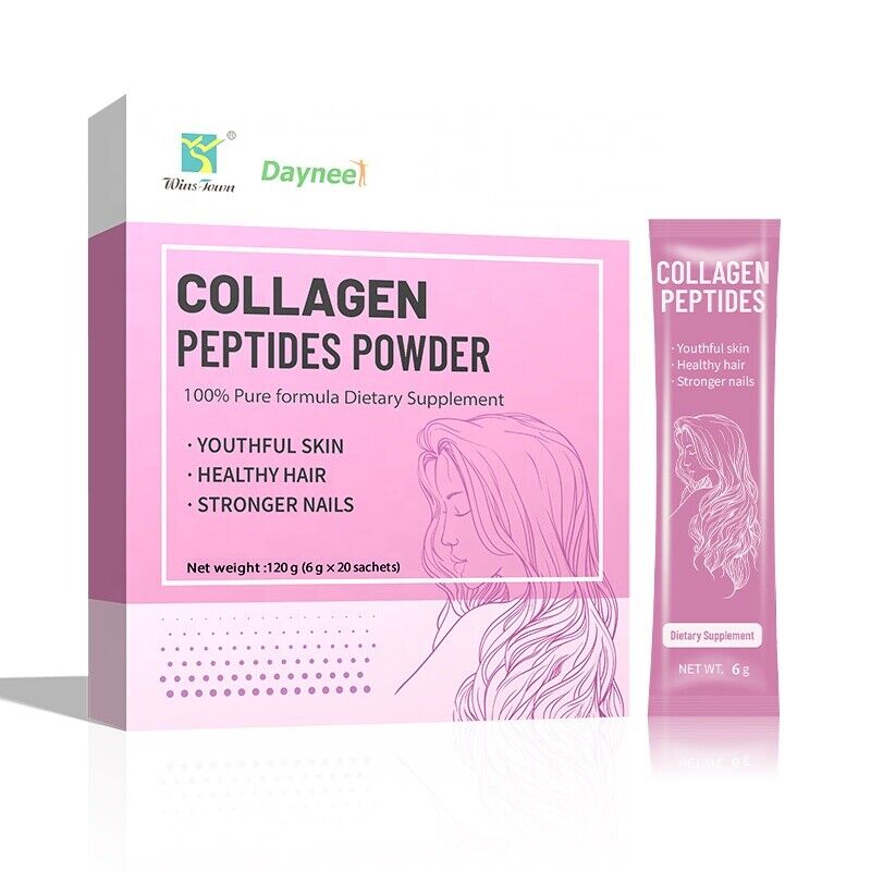 Kollagen Peptide Pulver Drink Whitening Glow Enzyme Proteine Pulver 6g*20bags
