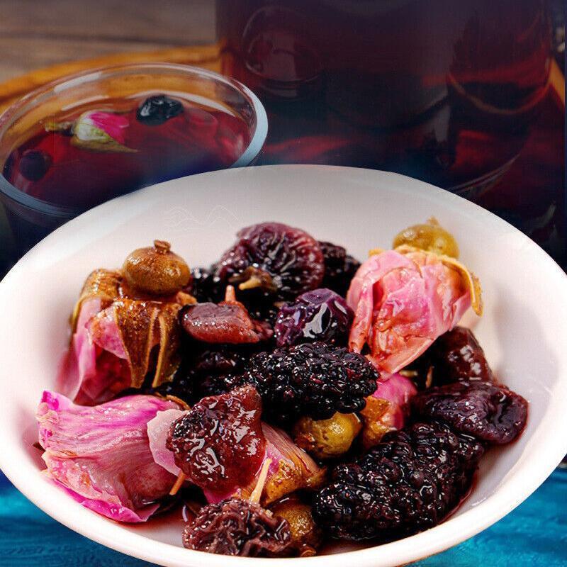Black Wolfberry Mulberry Rose Combination Flower Tea 240g Herbal Tea